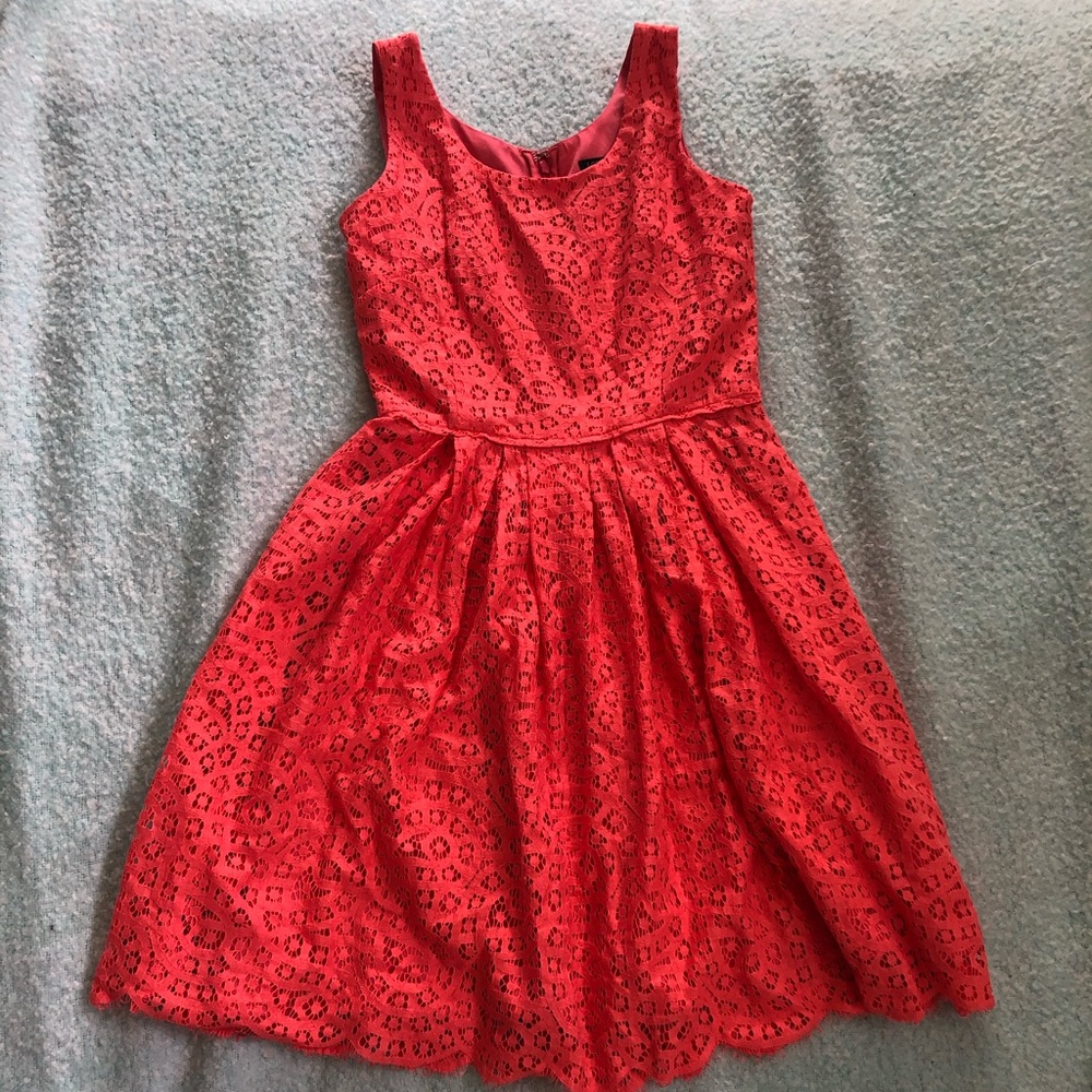 J.Crew Coral Lace Dress
